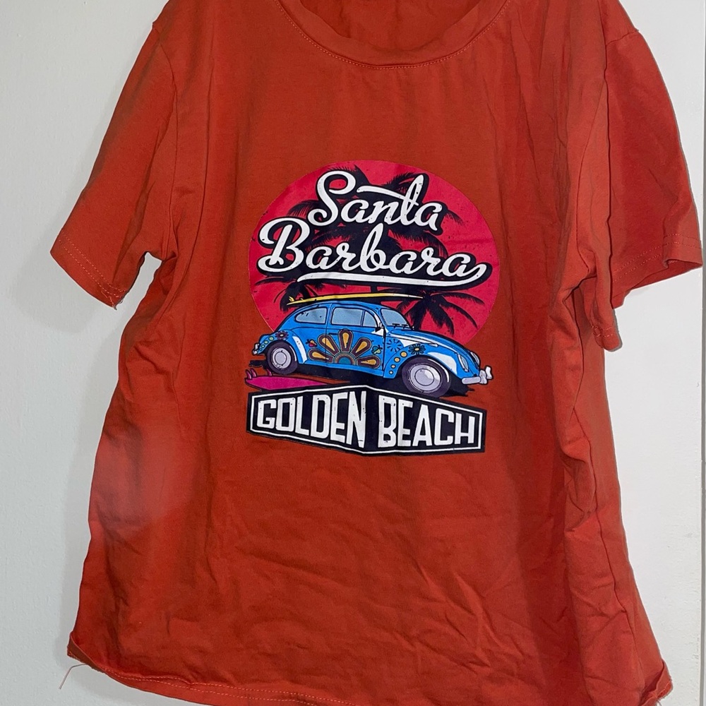 Santa Barbara Golden Beach Orange Tee